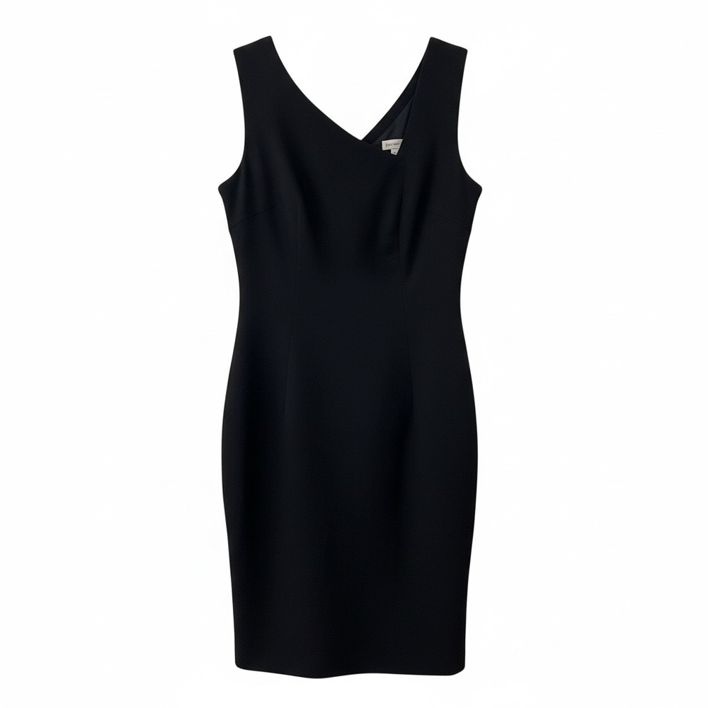 Nicole Miller Classic Black Mini Dress, Fitted, Date Night, LBD, Minimalist, 4